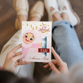 Invitación Saludo Personalizado De Eid Mubarak/Eid Para Niños