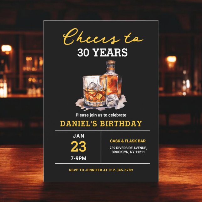 Invitación Saludos a 30 años de la fiesta de cumpleaños de Wh (Subido por el creador)