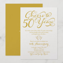 Saludos a 50 años 50 aniversario Boda