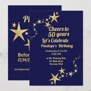 Invitación Saludos a 50 años de la marina y las estrellas de