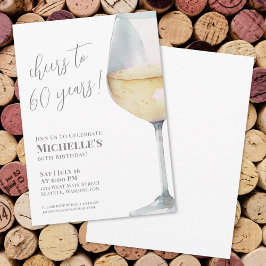 Invitación Saludos a 60 años Fiesta de cumpleaños número 60