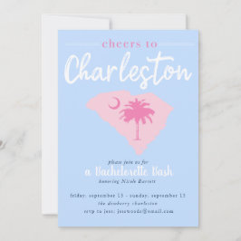 Invitación Saludos a Charleston South Carolina Bachelorette