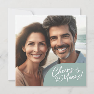 Invitación Saludos a la celebración del Fiesta de 25 años