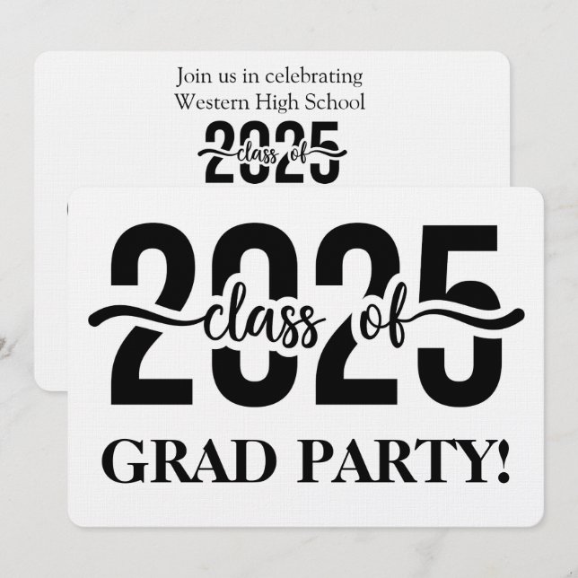 Invitación ¡Saludos a la clase de 2025! (Anverso / Reverso)