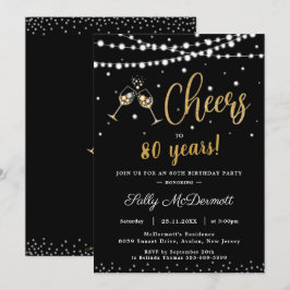 Invitación Saludos a la fiesta de cumpleaños animada Cualquie