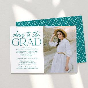 Invitación Saludos a la fiesta de graduación de fotografía Ve