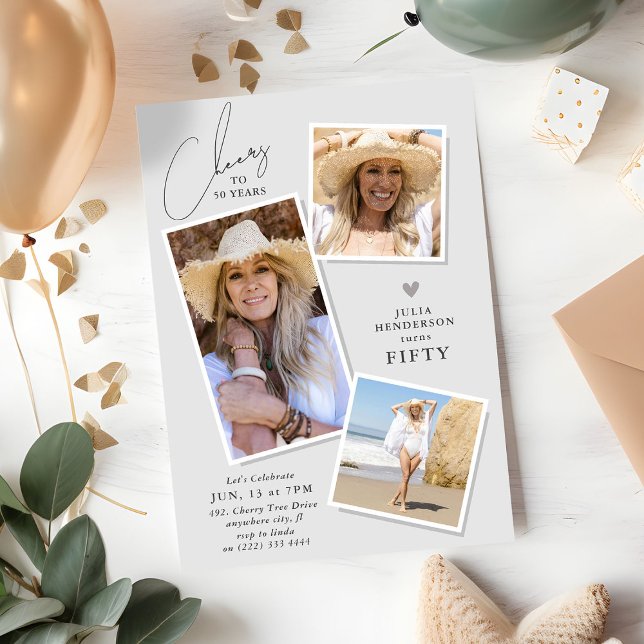 Invitación Saludos a la fiesta del cumpleaños 3 de la foto de (Subido por el creador)