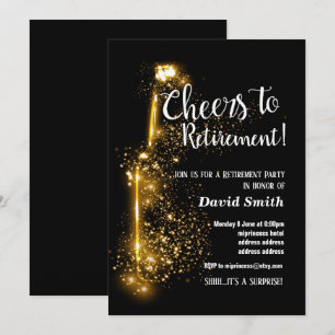 Invitación Saludos a la jubilación, jubilados, vino, purpurin