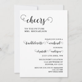 Invitación Saludos A La Novia A Ser Bachelorette