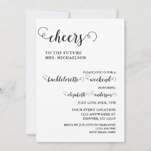 Invitación Saludos A La Novia A Ser Bachelorette