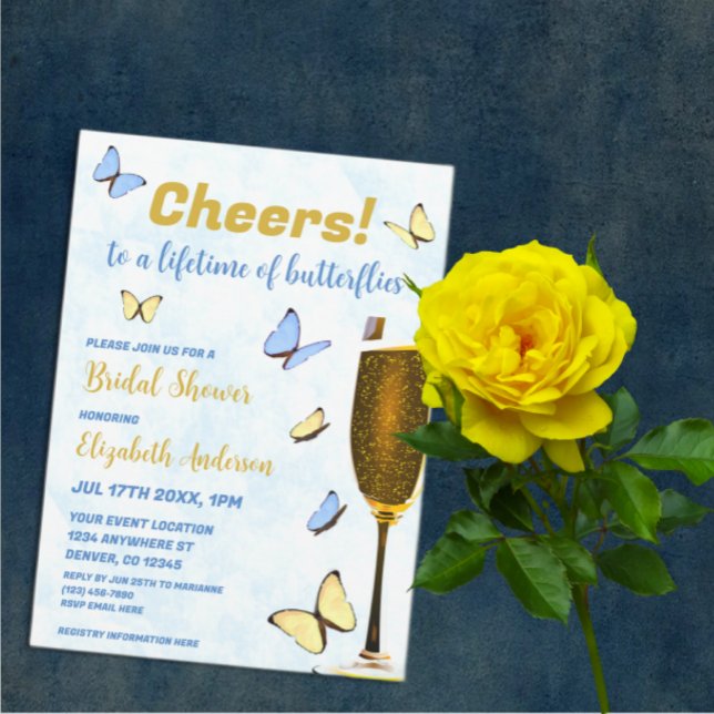 Invitación Saludos A La Vida De Las Mariposas Ducha De Novias (Subido por el creador)