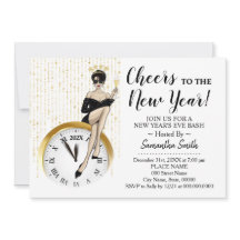 Saludos a los Chicas Purpurinas de Año Nuevo