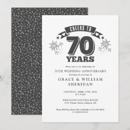 Invitación Saludos al 70° Aniversario Boda