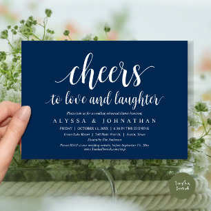 Invitación Saludos al amor y la risa, ensayo Boda