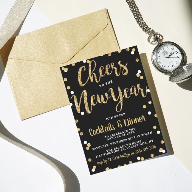 Invitación Saludos Al Año Nuevo | Fiesta de Año Nuevo (Subido por el creador)