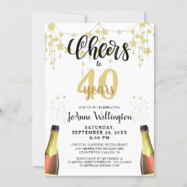 Invitación Saludos al guión de las estrellas del oro negro de