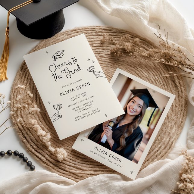 Invitación Saludos atraídos por la graduación (Subido por el creador)