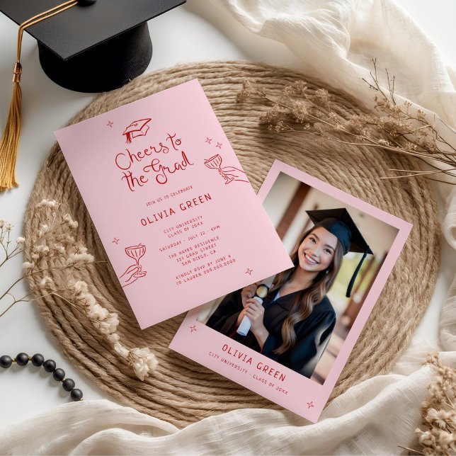 Invitación Saludos atraídos por la graduación (Subido por el creador)