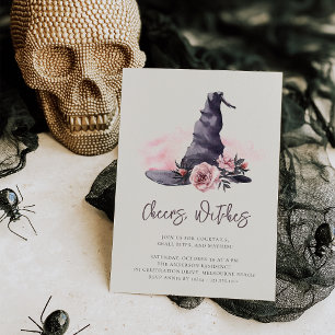Invitación Saludos, brujas   Fiesta nocturno de Chicas de Hal
