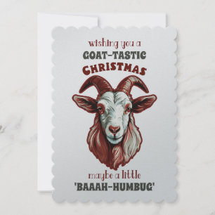 Invitación "Saludos de cabra y tártico: Navidades de 'Baaah-H