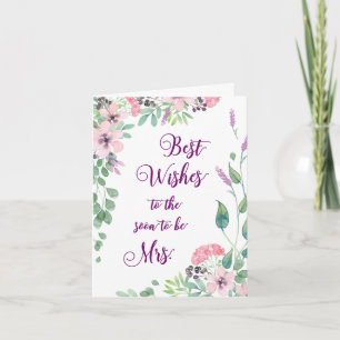 Invitación Saludos de la etiqueta de regalo de ducha de novia