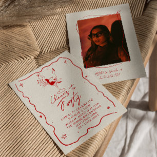 Invitación Saludos De Mano Para El Cumpleaños De La 40 Foto