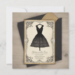 Invitación Saludos del LBD en moda: Sencillos, pero sorprende