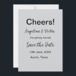 Invitación Saludos guarda la fecha simple minimalista moderno<br><div class="desc">diseño</div>