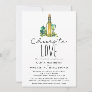 Invitación Saludos para amar a la ducha de novias en ayunas