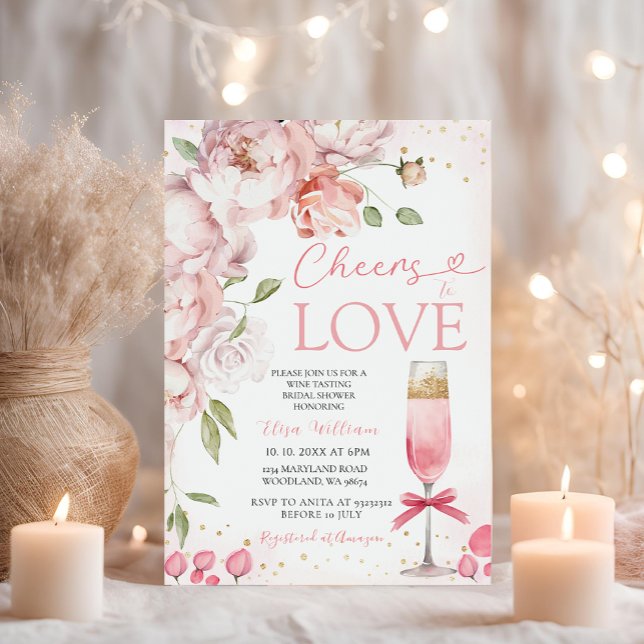 Invitación Saludos para amar a la ducha de novias floridas qu (Subido por el creador)