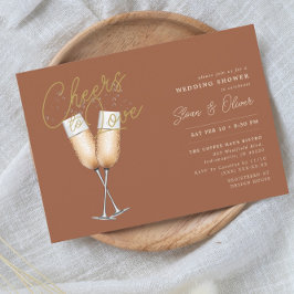 Invitación Saludos Para Amar A La Ducha De Novias Rust