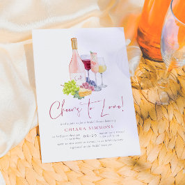 Invitación Saludos para amar a la elegante ducha de novias en
