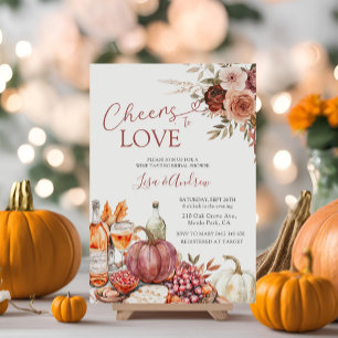 Invitación Saludos para amar la ducha de novia de calabaza Wi