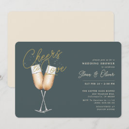 Invitación Saludos Para Amar La Ducha Verde De Novias