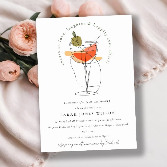 Invitación Saludos para amar la moderna ducha de novias con v (Subido por el creador)
