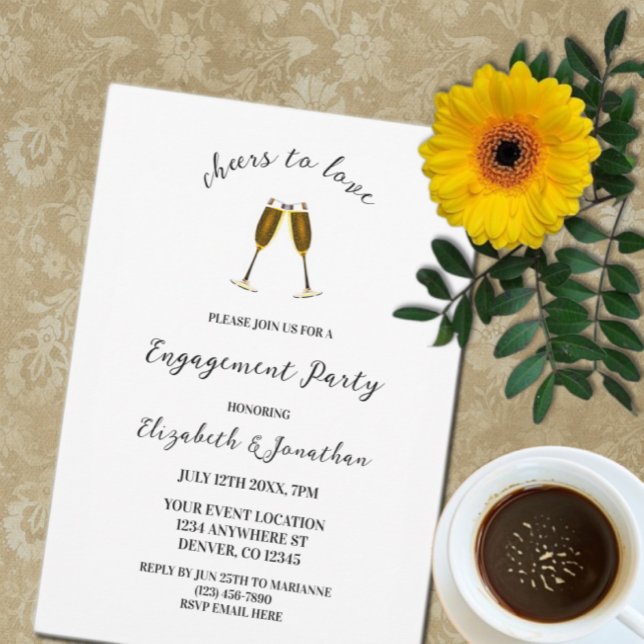 Invitación Saludos Para Enamorar La Fiesta De Compromiso De G (Subido por el creador)