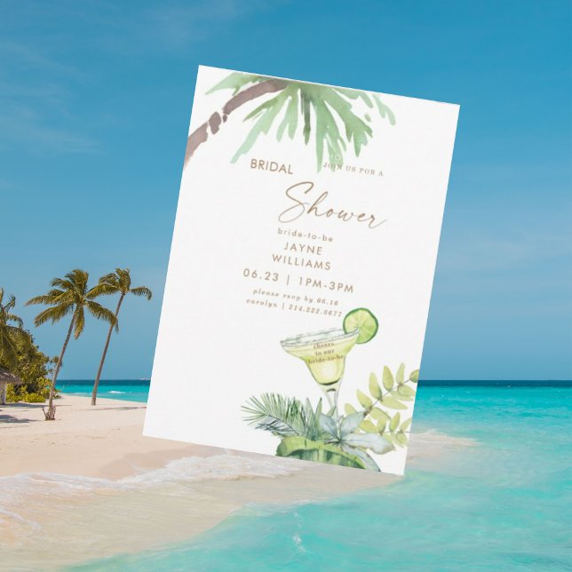 Invitación Saludos tropicales Margarita Bridal Shower (Subido por el creador)
