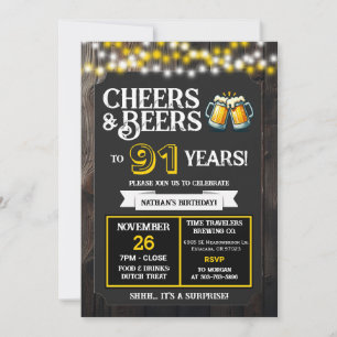 Invitación Saludos y Cervezas a 91 Años de Sorpresa Cervecera