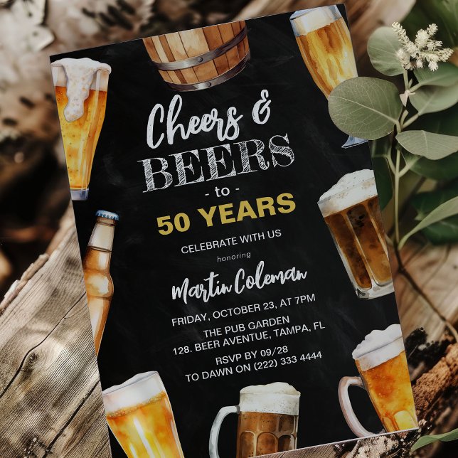 Invitación Saludos y cervezas Cualquier Diversión de Edad Cum (Subido por el creador)