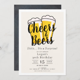 Invitación Saludos y cervezas sorprendentes Fiesta de cumplea
