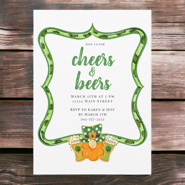 Invitación Saludos y cervezas St Patrick's Day Fiesta (Subido por el creador)