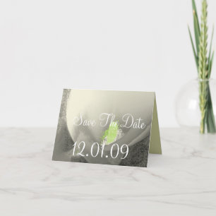 Invitación Salva la fecha Cala Lily - Gris cálido -