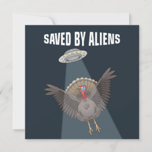 Invitación Salvados por alienígenas antes del Día de Acción d
