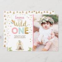 Salvaje Chica Rosa Tribal Teepee Boho de un cumple
