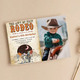 Invitación Salvaje Cumpleaños Occidental Cumpleaños Cowboy Oc