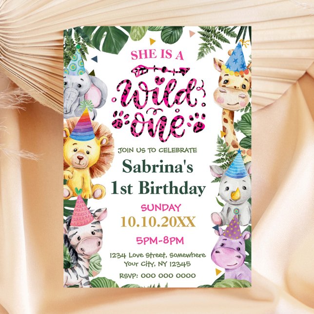 Invitación salvaje de Chica de un cumpleaños (Subido por el creador)