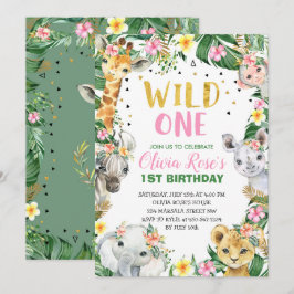 Invitación salvaje de Safari de la jungla de un cu