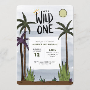 Invitación salvaje de un cumpleaños