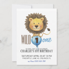 Invitación salvaje de un cumpleaños, primer cumple