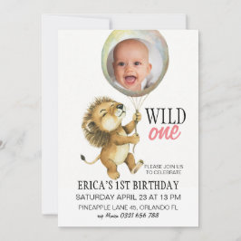 Invitación salvaje de un cumpleaños, primer cumple